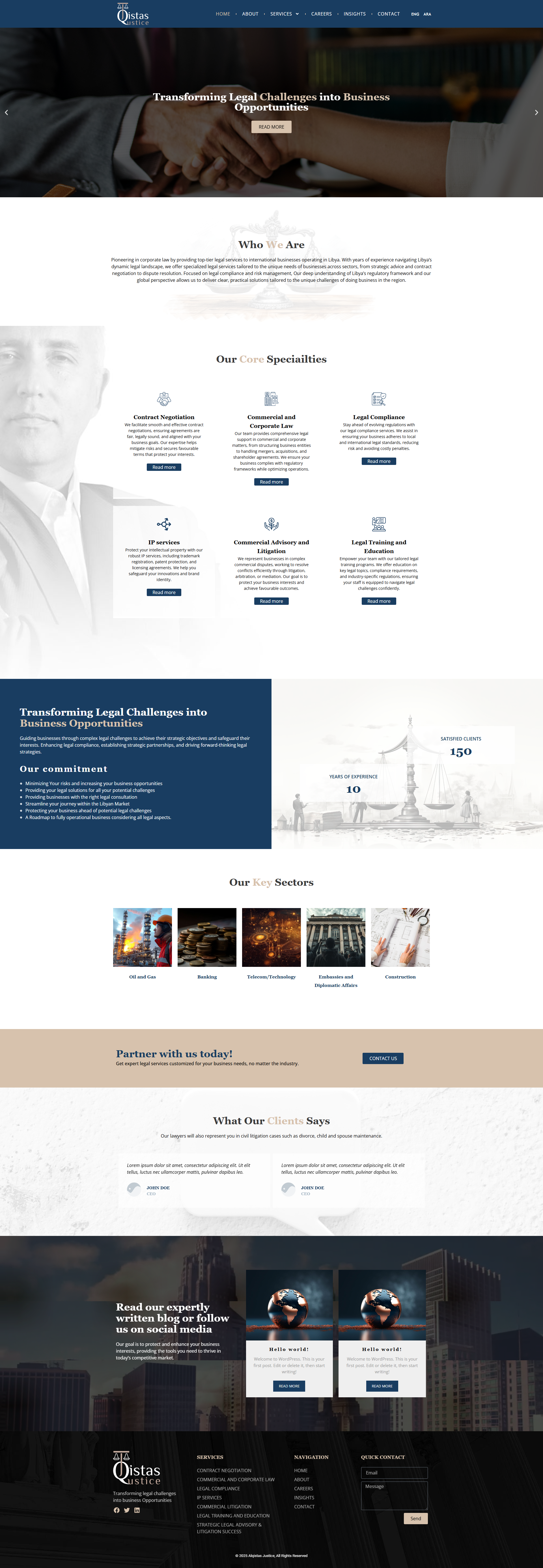 Al Qistas Justice Websites project