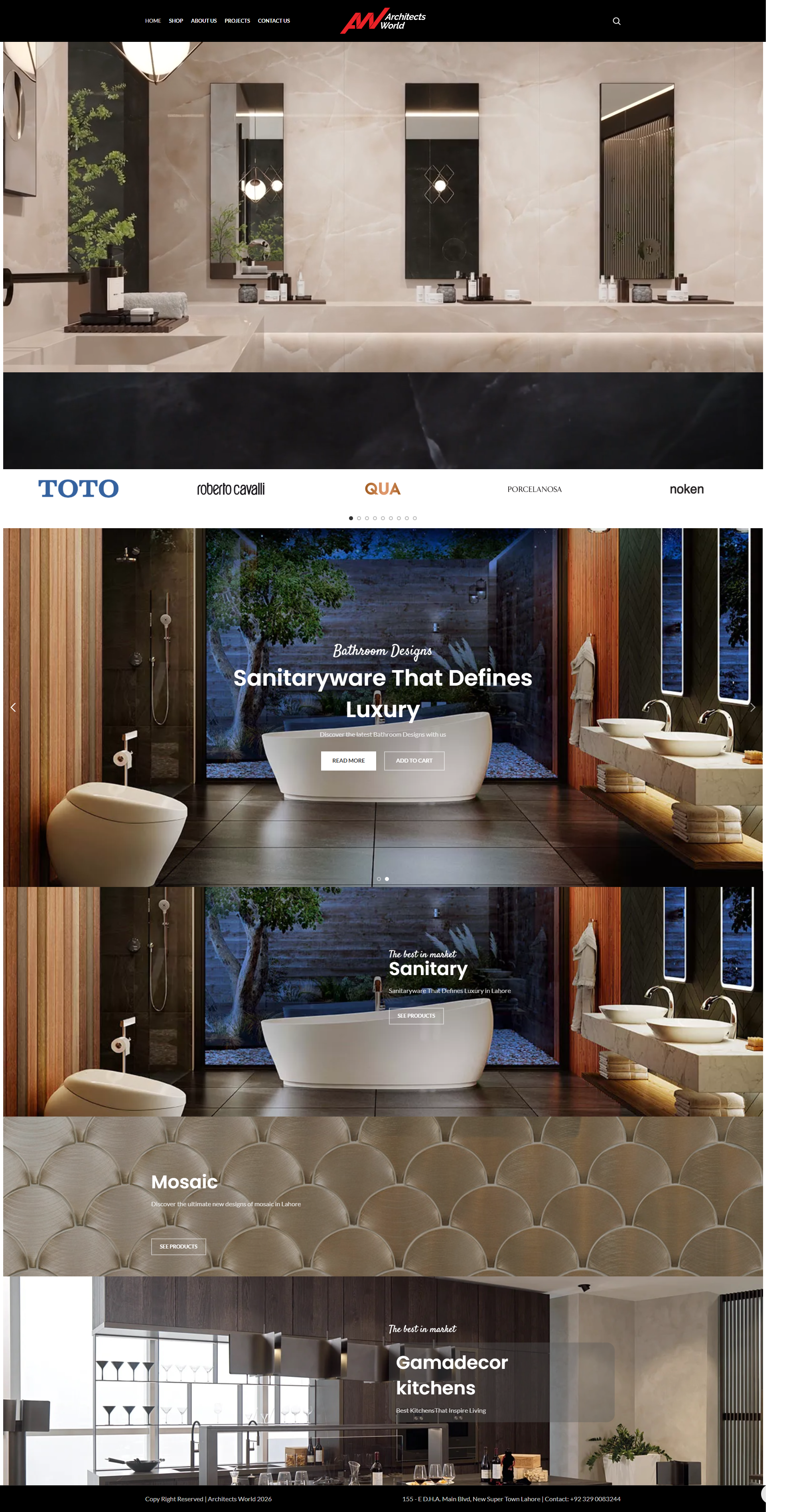 Architects World Websites project