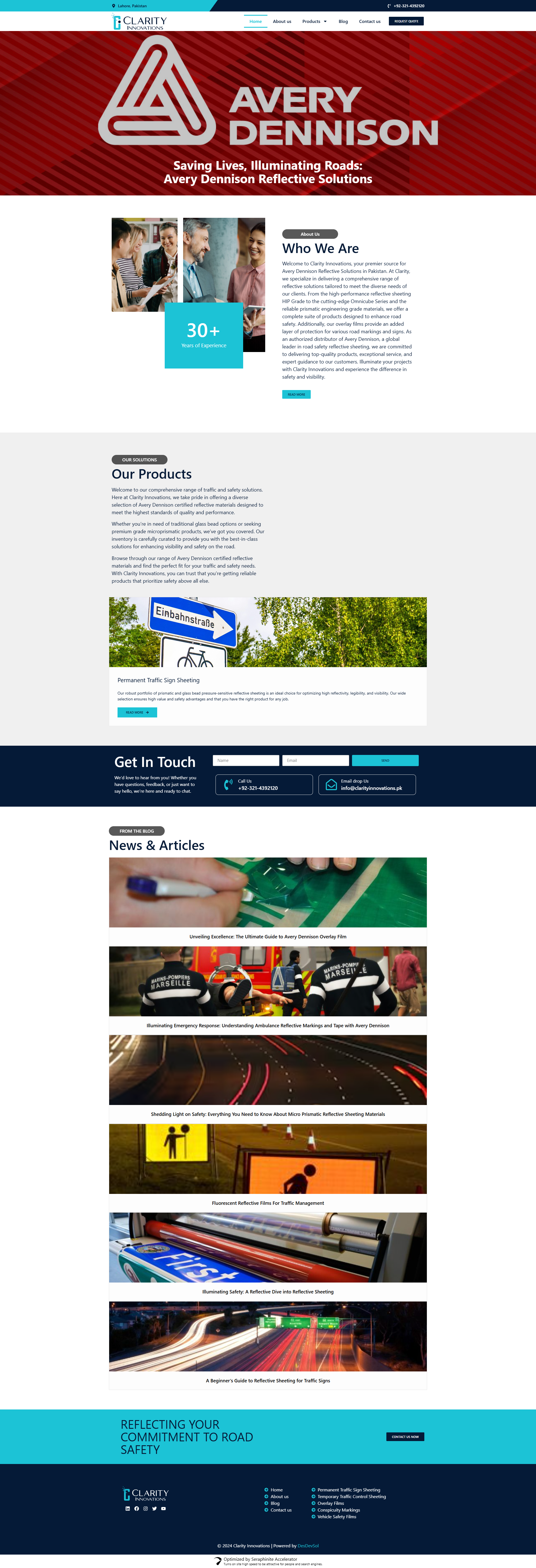 Clarity Innovations Websites project