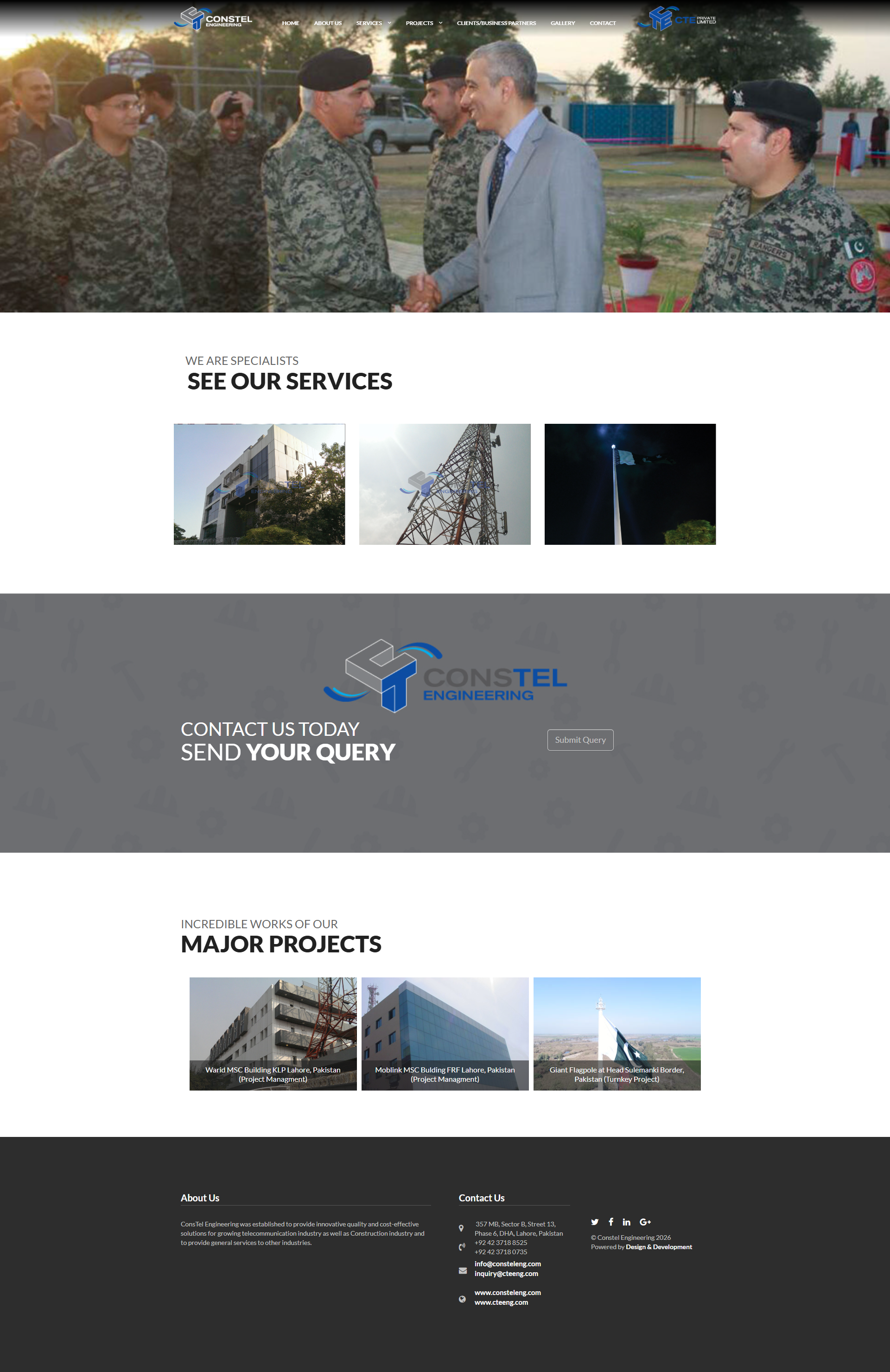 Constel Engineering Websites project