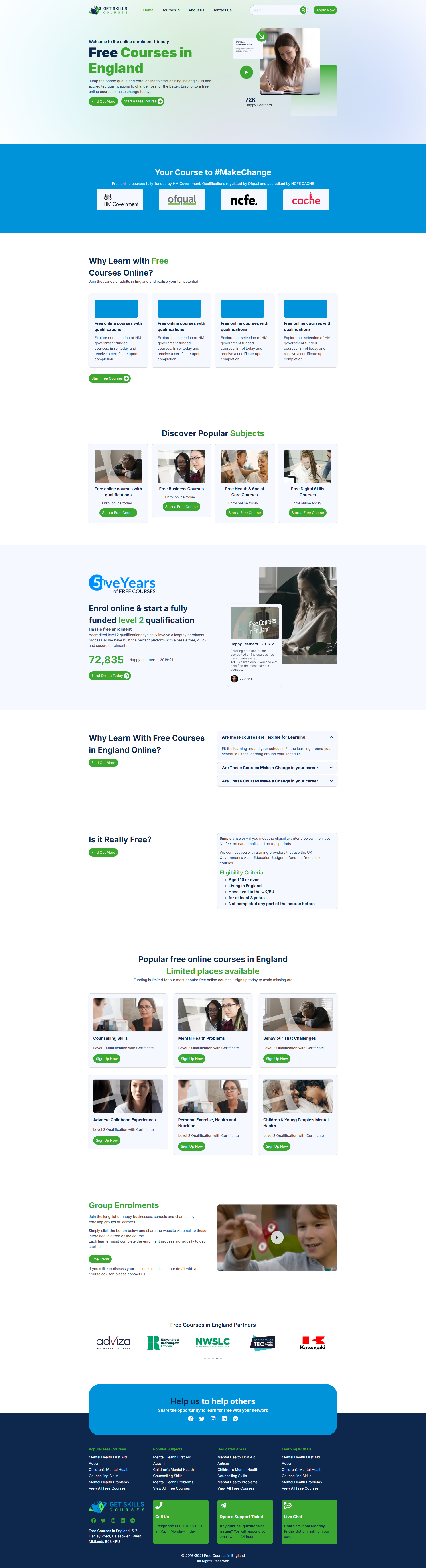 Get Skills Courses Websites project