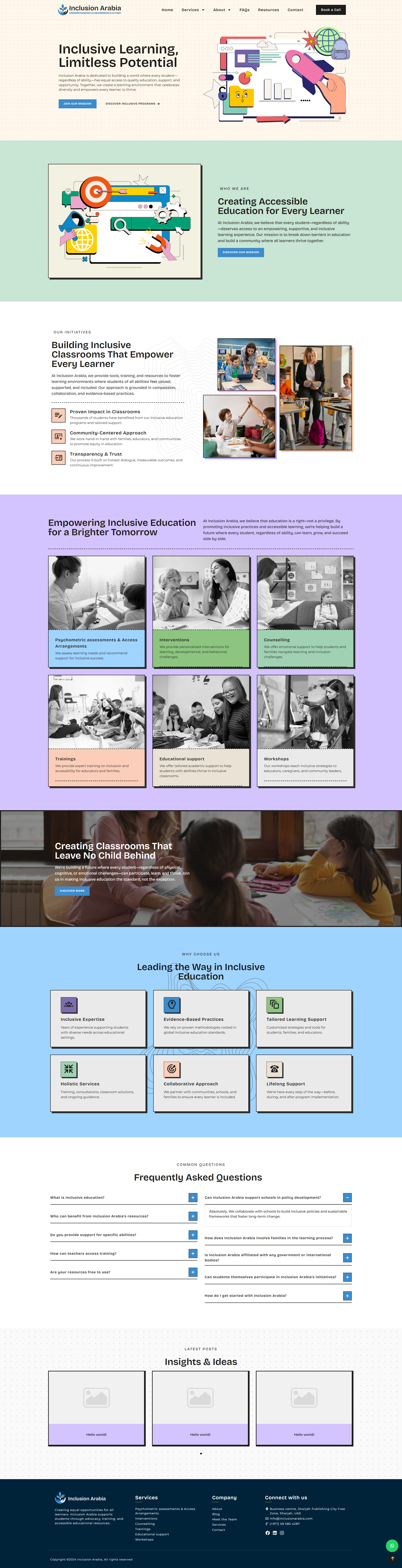 Invlusion Arabia Websites project