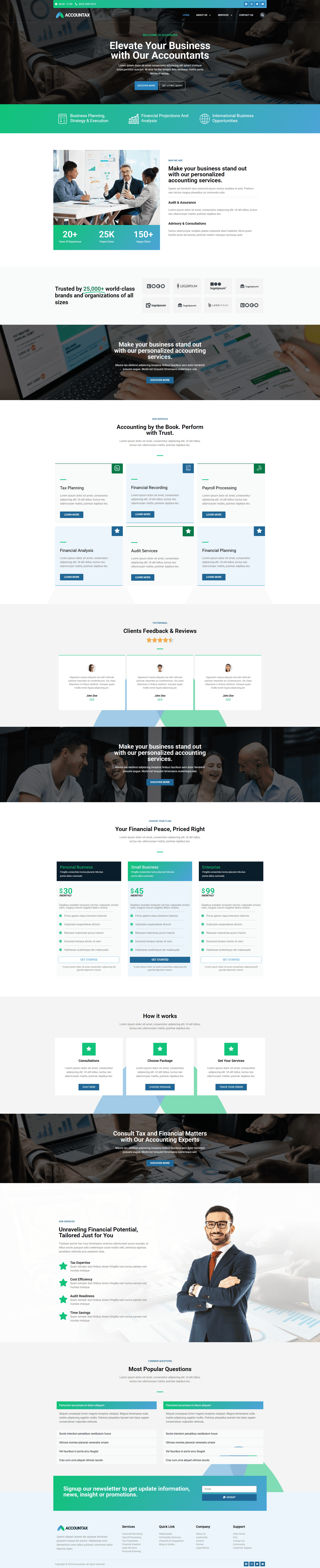 Accountax website preview