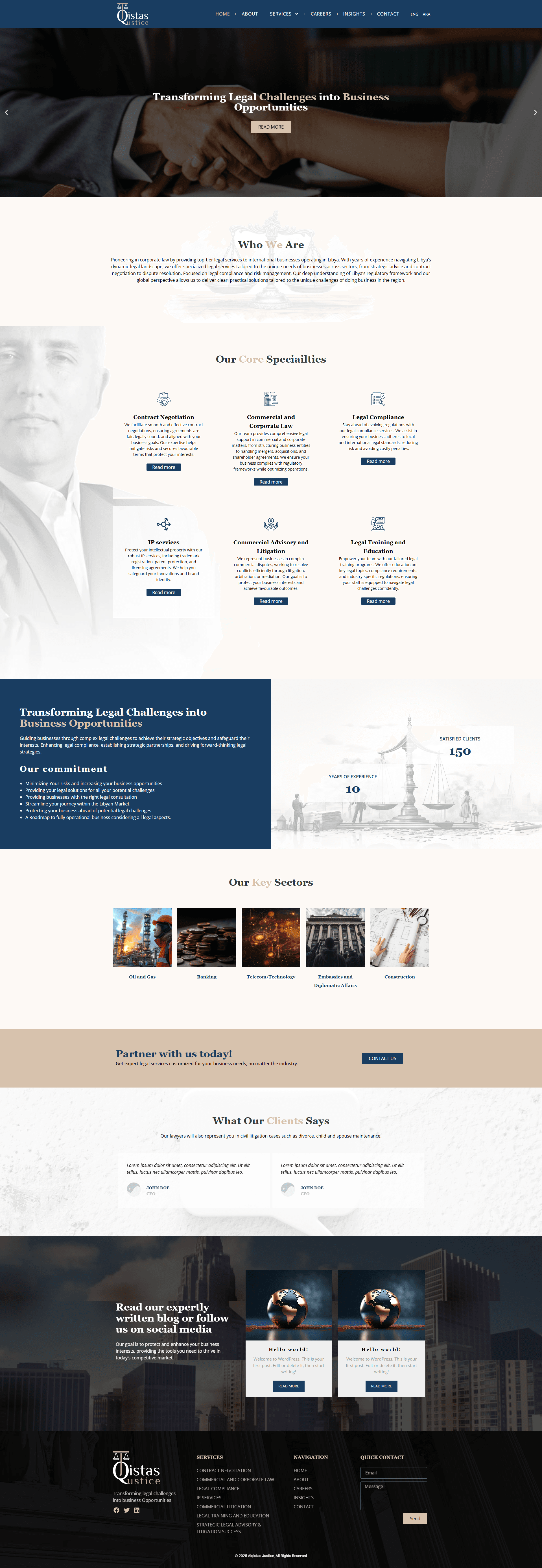 Al Qistas Justice website preview