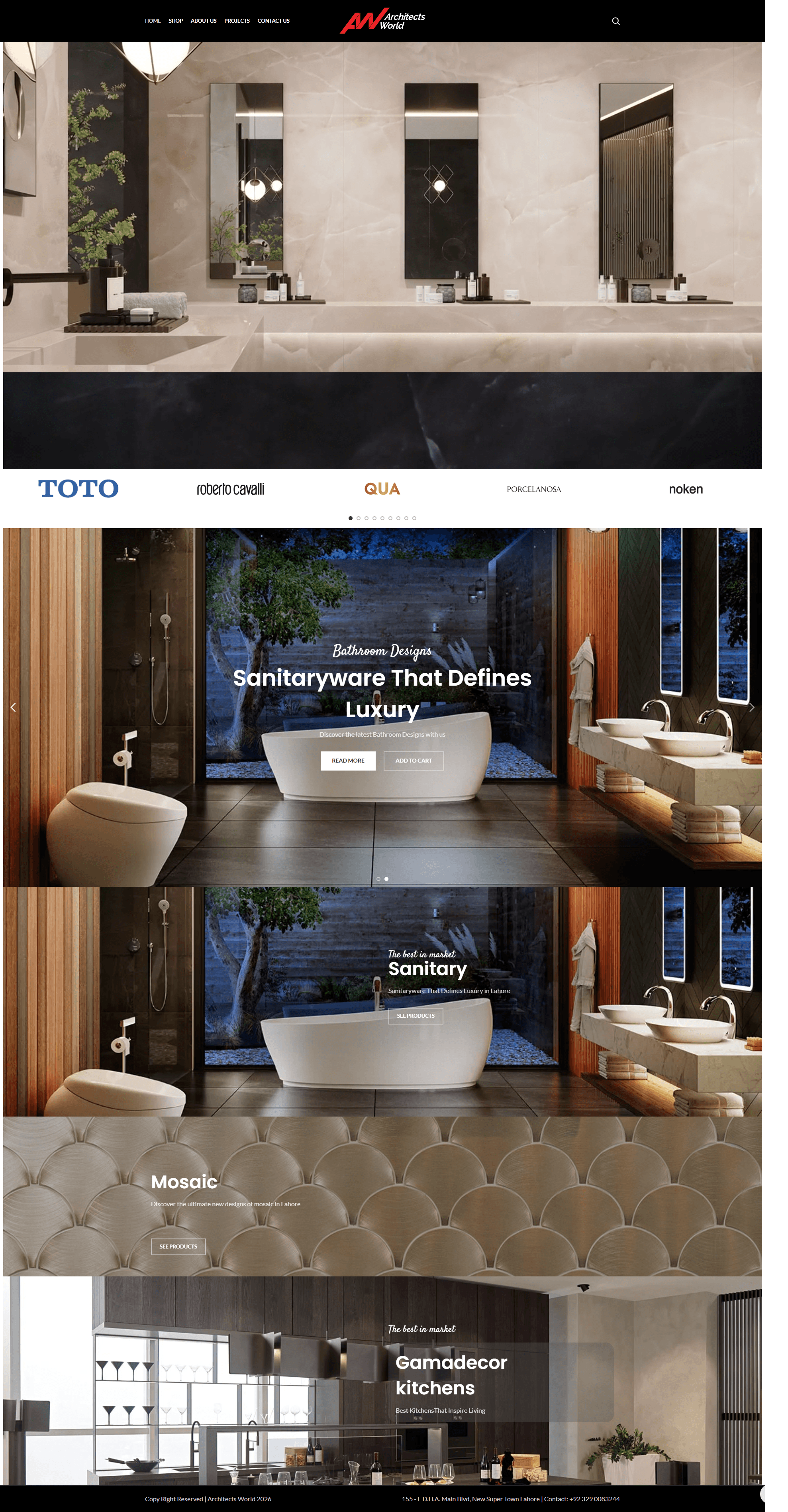 Architects World website preview