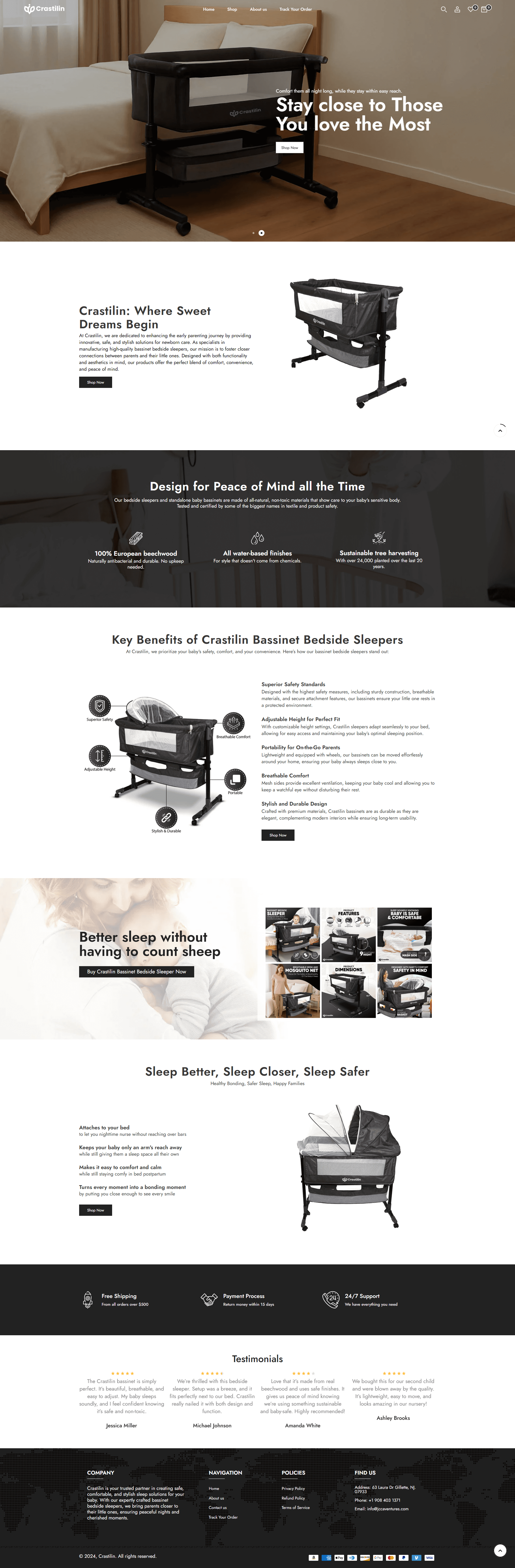 Crastilin website preview